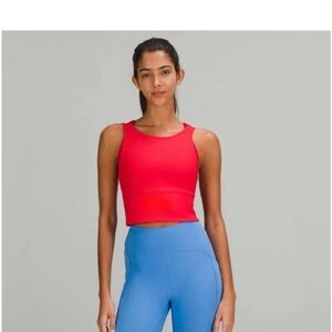 lululemon athletica Red Ribbed Sports Bra
